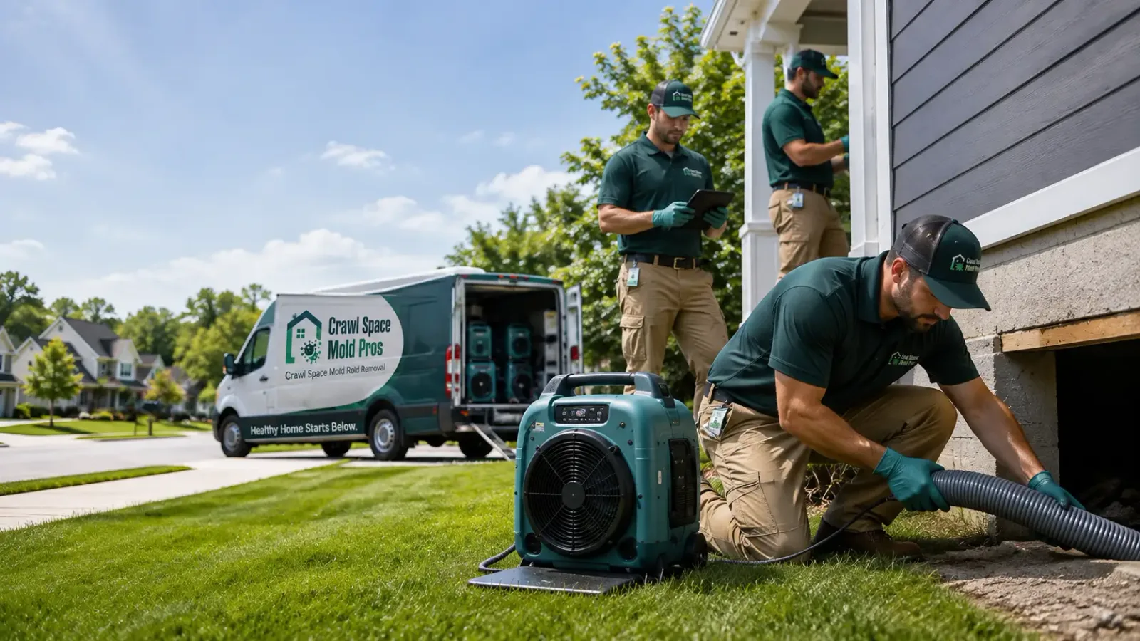 Crawl Space Mold Removal in Claremont, VA